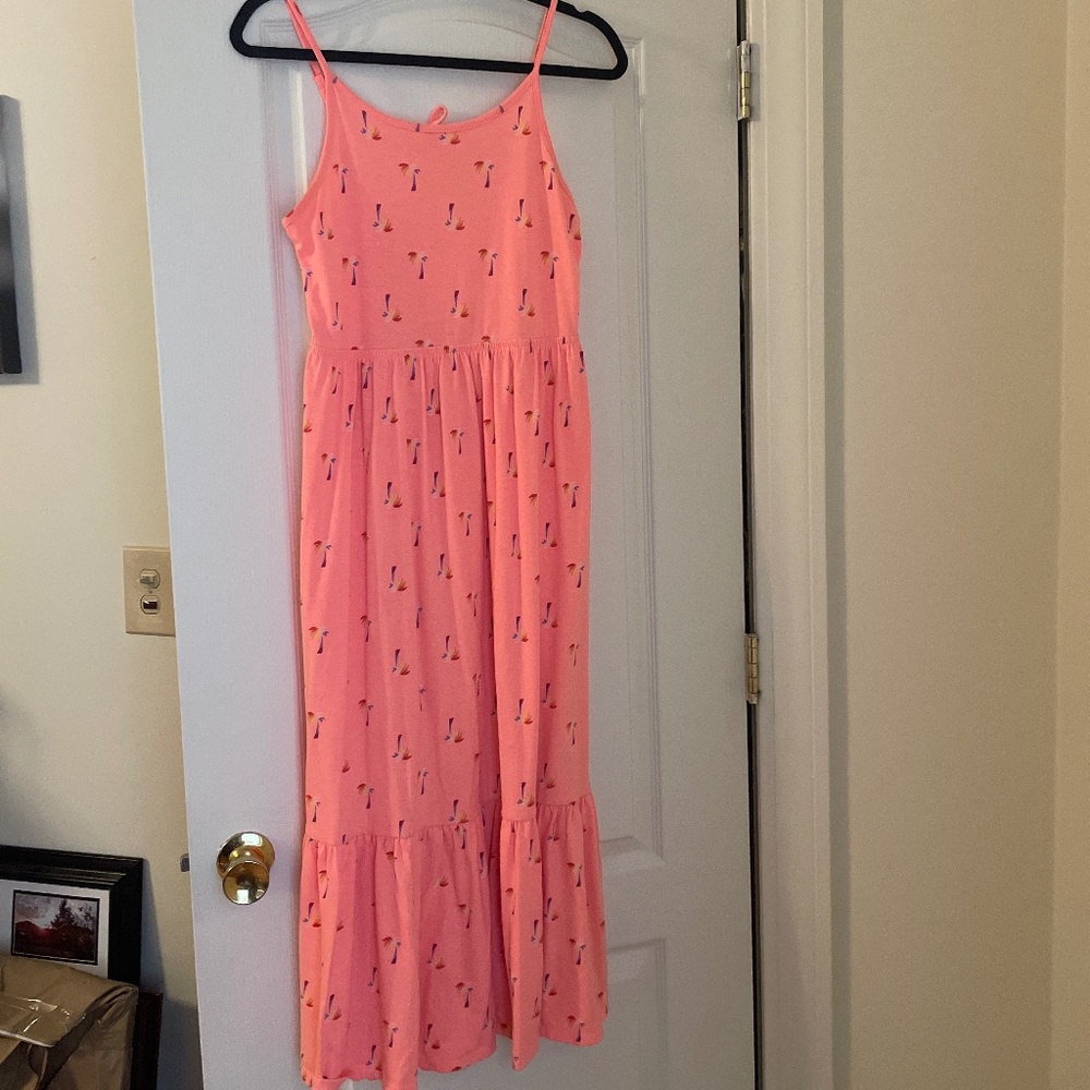 Cat & Jack Neon Palm Tree Maxi Dress